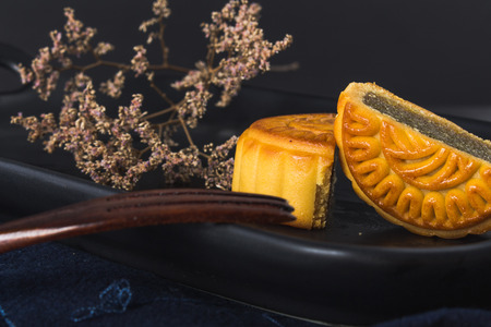 Mid autumn moon cakeの写真素材