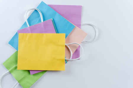 Color shopping bagの写真素材