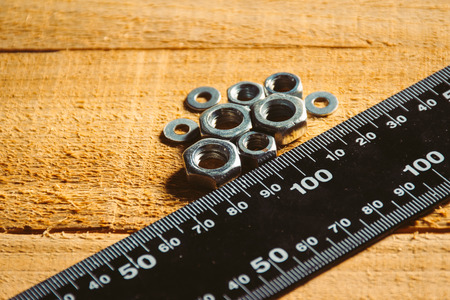 Manual tool on tableの写真素材