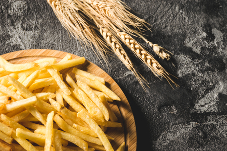 fried chicken and French fries with Western food