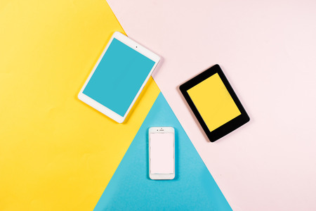 Colorful young digital productsの写真素材