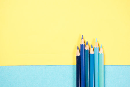 Color pencil arrangementの写真素材