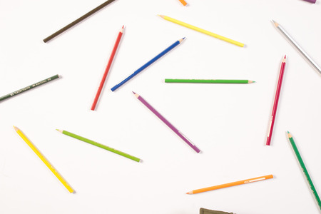 Color pencil arrangementのeditorial素材