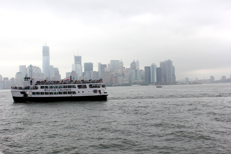 new york ferry cruise tourの写真素材
