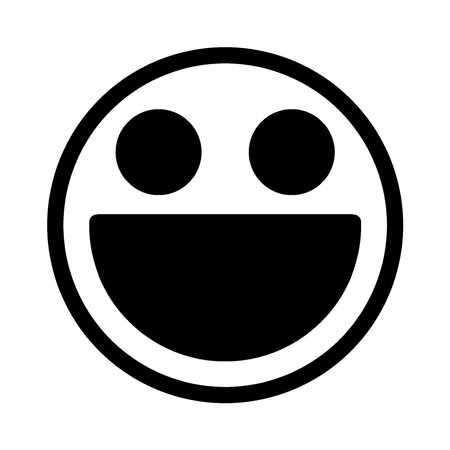 Smiley Face Icon Vector. Flat design style. Made in vectorの写真素材