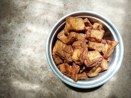 Bacem tofu is a typical Central Javanese food that has a distinctive sweet tasteの写真素材