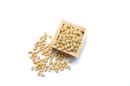 Japanese traditional event Setsubun. Scatter parched beans to drive out bad luck and call in good...