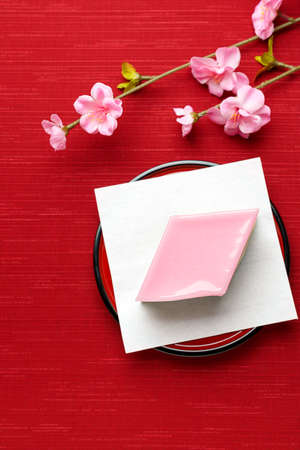 Hinamatsuri(Japanese doll's festival) is an occasion to pray for young girls' growth and happiness.の写真素材