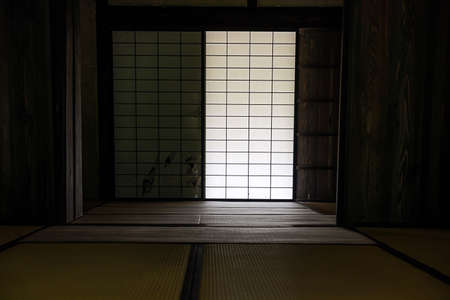 Old and damaged Japanese old housesの写真素材