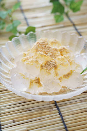 Japanese confectionery 'Warabi mochi'