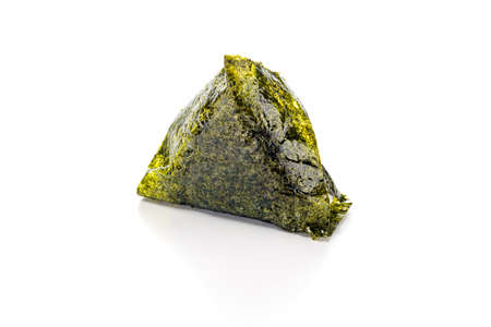 Onigiri rice ball on white background