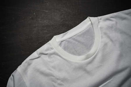 T-shirt on dark backgroundの写真素材