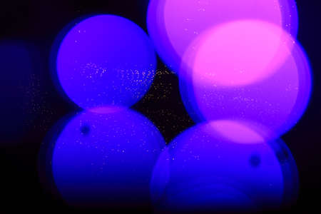 Illumination (Defocused image of illuminated city)の写真素材