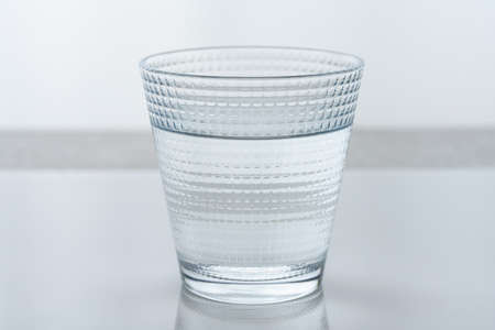 Glass of water isolated on white background