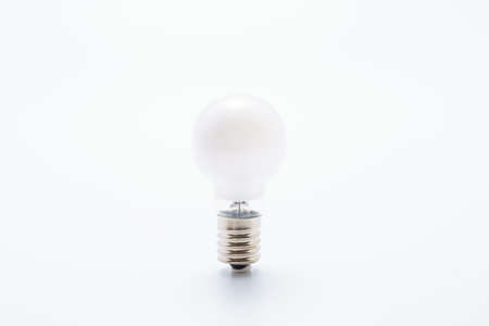 Light bulb isolated on white backgroundの写真素材