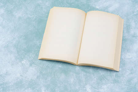 Hardback book on wooden table