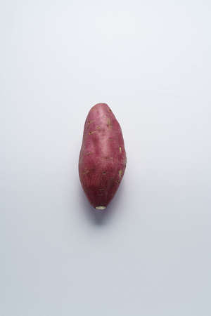 Sweet potato on white backgroundの写真素材
