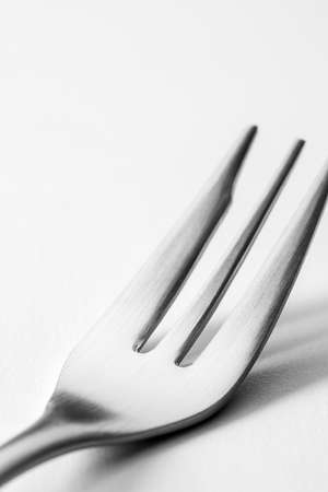 Fork on white background