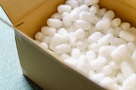 Cardboard box and  packing suppliesの写真素材