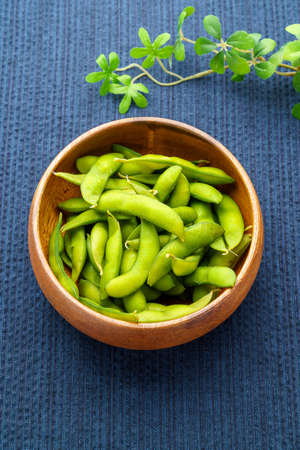 Japanese 'Edamame' is Boiled green soy beans