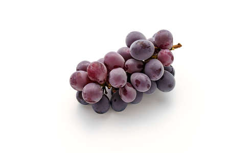 Japanese Kyoho grapes on white background