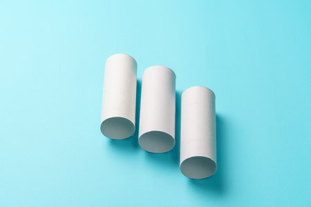 Core of a toilet paper rollの写真素材