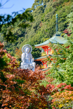 Chougosonshi-ji Temple in Nara, Japan (11-08-2022)のeditorial素材