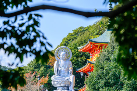 Chougosonshi-ji Temple in Nara, Japan (11-08-2022)のeditorial素材