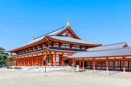 Yakushi-ji temple in Nara City, Nara Prefecture in Japan. (Taken on 03-20-2023)のeditorial素材