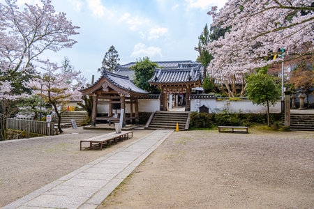 Matsuo-dera temple in Yamatokoriyama City, Nara Prefecture in Japan. (Taken on 03-27-2023)のeditorial素材