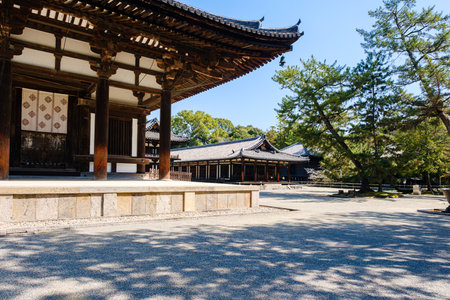 Toshodaiji temple in Nara City, Nara Prefecture in Japan. (Taken on 03-28-2023)のeditorial素材