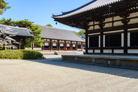 Toshodaiji temple in Nara City, Nara Prefecture in Japan. (Taken on 03-28-2023)のeditorial素材