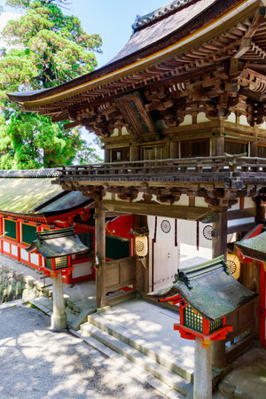 Isonokami-jingu shrine in Tenri city, Nara prefecture in Japan. (Taken on 04-27-2023)のeditorial素材