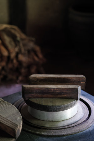 Japanese old kitchen 'Kamado' (Japanese old houses)の写真素材