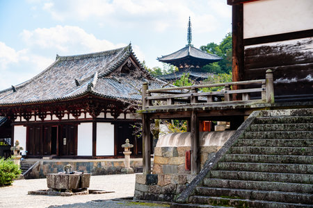 Taima-dera temple in katsuragi city, nara prefecture in Japan. (Taken on 10-17-2023)のeditorial素材