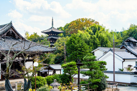 Taima-dera temple in katsuragi city, nara prefecture in Japan. (Taken on 10-17-2023)のeditorial素材