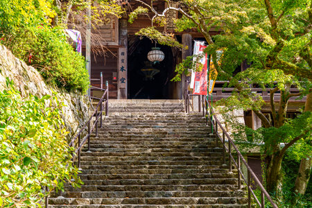 Hase-dera temple in sakurai city, nara prefecture in Japan. (Taken on 10-24-2023)のeditorial素材