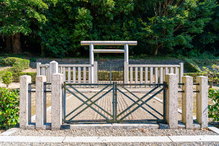 Ancient queen Himiko's Tomb 'Hashihaka' in Sakurai city, Nara prefecture in Japan. (Taken on 11-01-2023)のeditorial素材