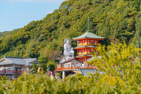 Chougosonshi-ji Temple Ikoma City, Nara Prefecture in Japan. (Taken on 11-14-2023)のeditorial素材