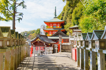Chougosonshi-ji Temple Ikoma City, Nara Prefecture in Japan. (Taken on 11-14-2023)のeditorial素材