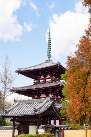 Horinji-temple in Nara, Japan (Taken on 02-07-2024)のeditorial素材