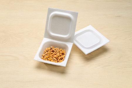 Japanese Natto for Healthy Breakfastの写真素材