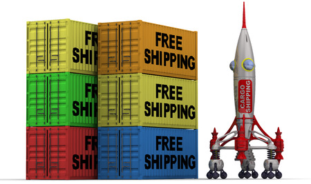 Fast free shipping. Conceptの写真素材