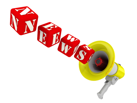 Megaphone and the word NEWSの写真素材