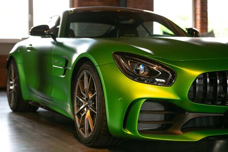 Sport car view modern and new vehicleの写真素材