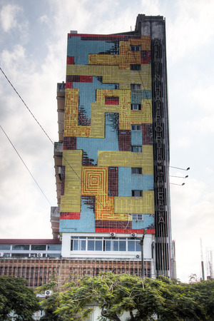 Colourful building in Maputo, the capital of Mozambique