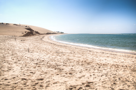 White beach on the Bazaruto Islands near Vilanculos in Mozambiqueの写真素材