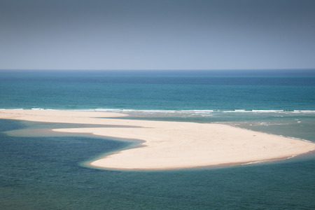 Island at the coast of the Bazaruto Islands near Vilanculos in Mozambiqueの写真素材