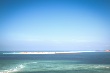 Island at the coast of the Bazaruto Islands near Vilanculos in Mozambiqueの写真素材