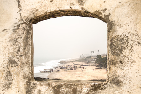 The Cape Coast Castle in Ghana is one of about forty "slave castles", or large commercial forts, built on the Gold Coast of West Africaのeditorial素材